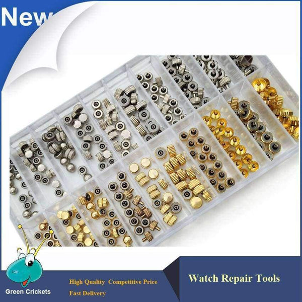 Planet Gates Latest 3.5mm-6.0mm Assorted Size Watches Accessories Watch Reparing Part Watches Crowns,Waterproof Watch Replacement Parts