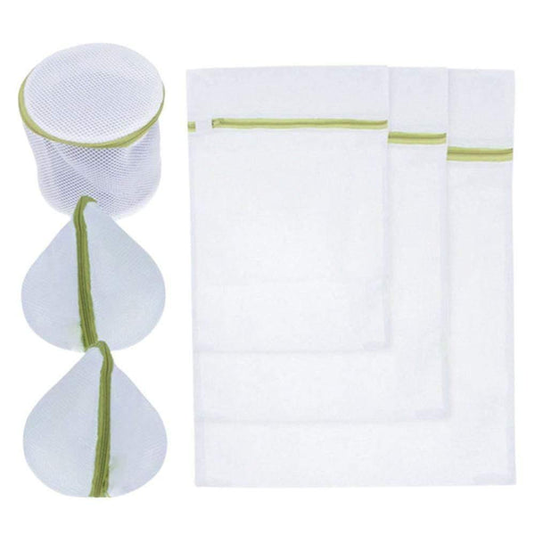 Laundry Bag Washing Machine Clothes Protection Net 6Pcs Underwear Wash Bag Set Zippered Mesh Washing Bag Wash Laundry Bra