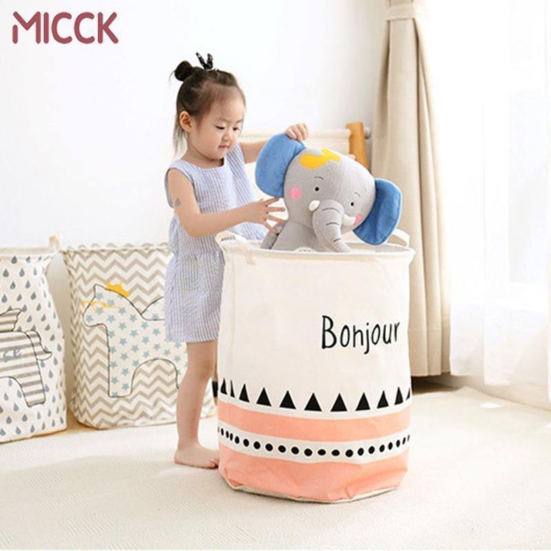 Planet Gates Laundry Basket Large Capacity Cartoon Waterproof Folding Linen Picnic Basket Children Storage Toy Box Finishing Orgnizer
