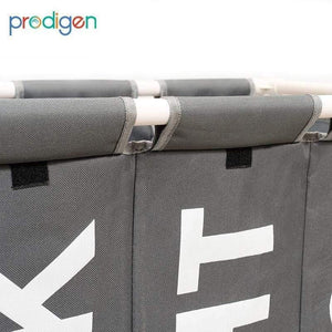 Planet Gates Laundry Basket Organizer 3 Grid Large Laundry Hamper Bin Waterproof Laundry Bags For Dirty Clothes Storage Box