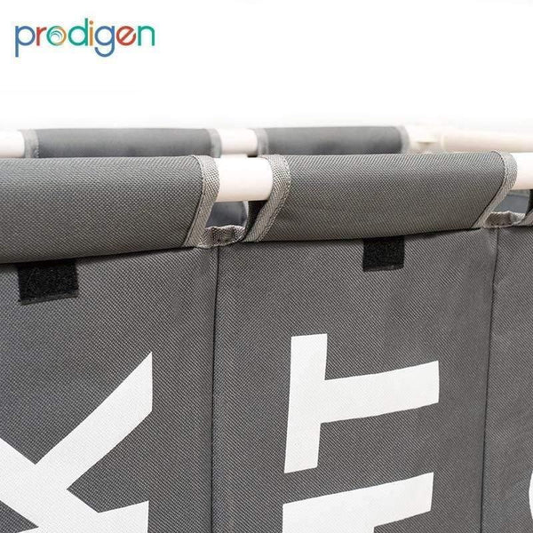Planet Gates Laundry Basket Organizer 3 Grid Large Laundry Hamper Bin Waterproof Laundry Bags For Dirty Clothes Storage Box
