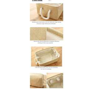 Planet Gates Laundry Storage Basket Cotton Waterproof Folding Eco-friendly Sundries Clothes Toy Home Storage Organization Box With Cover