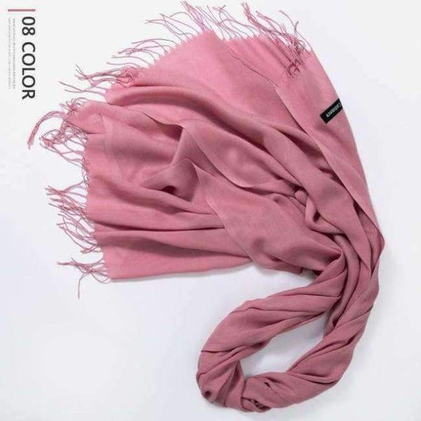 Planet Gates Lavender / 216cmX65cm Autumn and Winter Scarf Women Fashion Solid Cashmere scarves for Women Shawls and Wraps 35 Colours