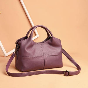 Planet Gates Lavender / 29X21X11CM Patchwork Shoulder Bag Women Luxury Brand Designer Soft Sheepskin Leather Crossbody Bag Ladies Genuine Leather Handbags