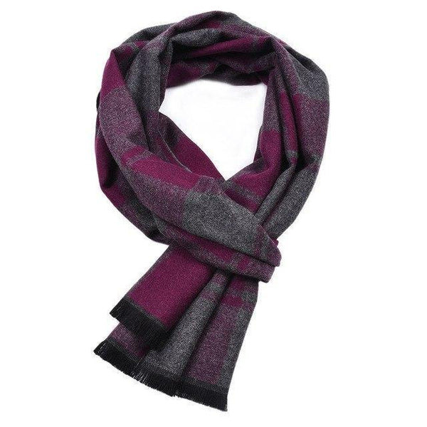 Planet Gates Lavender Men New Autumn Plaids Contrast Colors Long Shawl Male Stripes Geometric Wrap Winter Chevron