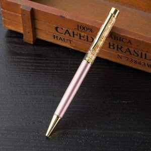 Planet Gates Lavender Metal Copper Ballpoint Pen Luxury Brass Gold Foil Drill Ball Pen Sliver Penalty Office School Pencil Writing Supplies 1.0mm