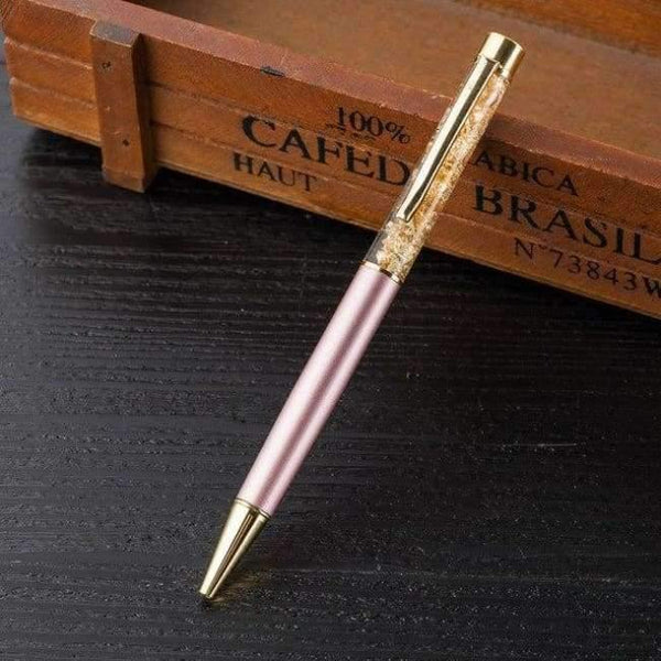 Planet Gates Lavender Metal Copper Ballpoint Pen Luxury Brass Gold Foil Drill Ball Pen Sliver Penalty Office School Pencil Writing Supplies 1.0mm