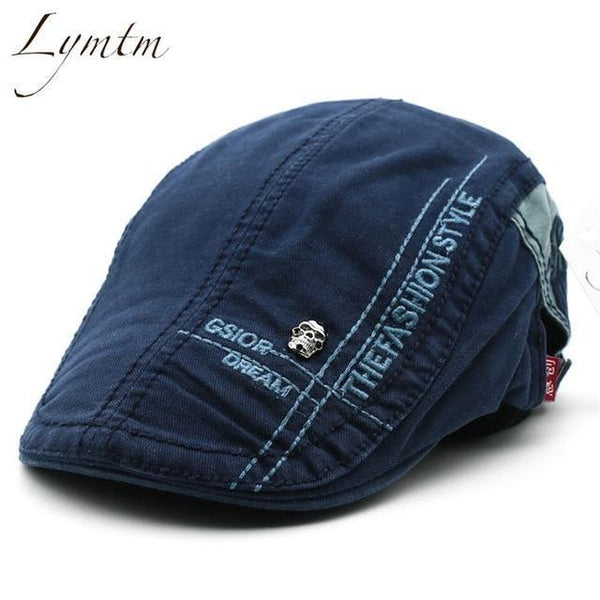 Planet Gates Lavender / One Size Men High Quality Retro Adult Berets  Embroidery Striped Khaki Army green Black Cabbie