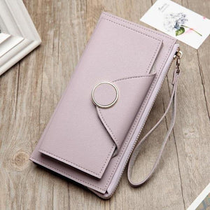 Planet Gates Lavender Women Wallet Fashion Japan Style Wallet Female Zipper Pouch Handbag Casual Women Purse Card Holders Portefeuille Femme
