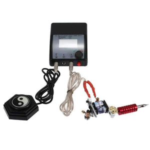 Planet Gates LCD Display Double Output Digital Tattoo Power Supply For Tattoo Machine Speed Control LED Light EU Plug