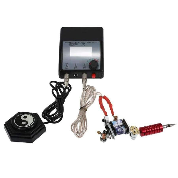 Planet Gates LCD Display Double Output Digital Tattoo Power Supply For Tattoo Machine Speed Control LED Light EU Plug