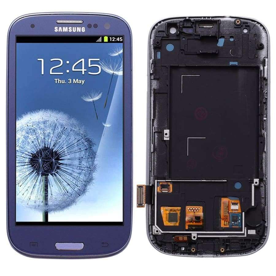 Planet Gates blue with frame LCD For Samsung Galaxy S3 LCD Display Touch Screen Digitizer Replacement For SAMSUNG Galaxy S3 Neo I9300i I9308i I9301i