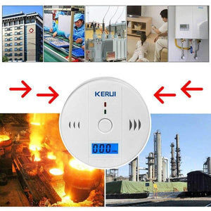 Planet Gates LCD Photoelectric Carbon Monoxide Home Security Protection 85dB Warning High Sensitive Independent CO Gas Sensor Detector Alarm