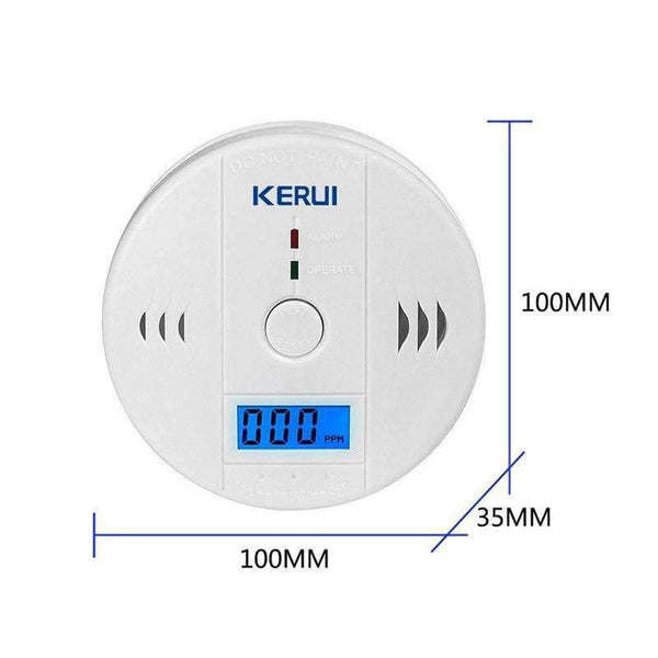 Planet Gates LCD Photoelectric Carbon Monoxide Home Security Protection 85dB Warning High Sensitive Independent CO Gas Sensor Detector Alarm