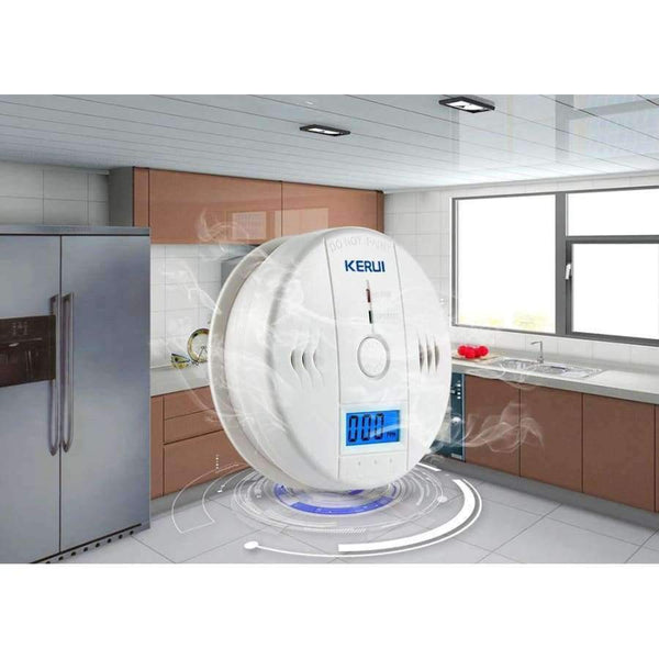 Planet Gates LCD Photoelectric Carbon Monoxide Home Security Protection 85dB Warning High Sensitive Independent CO Gas Sensor Detector Alarm