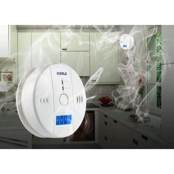 Planet Gates LCD Photoelectric Carbon Monoxide Home Security Protection 85dB Warning High Sensitive Independent CO Gas Sensor Detector Alarm