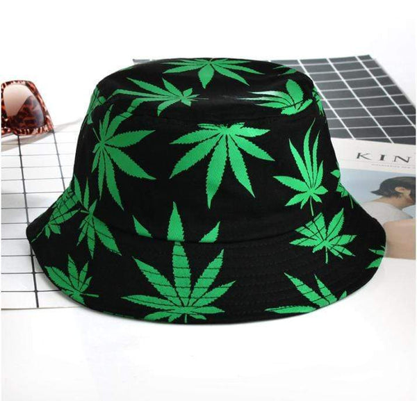 Planet Gates Leaf Panama Bucket Hat Women Men Hip Hop Cap Couple Summer Cotton Fishing Hat Sun Flat Top Fisherman Hats Caps Boonie Gift