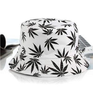 Planet Gates Leaf Panama Bucket Hat Women Men Hip Hop Cap Couple Summer Cotton Fishing Hat Sun Flat Top Fisherman Hats Caps Boonie Gift