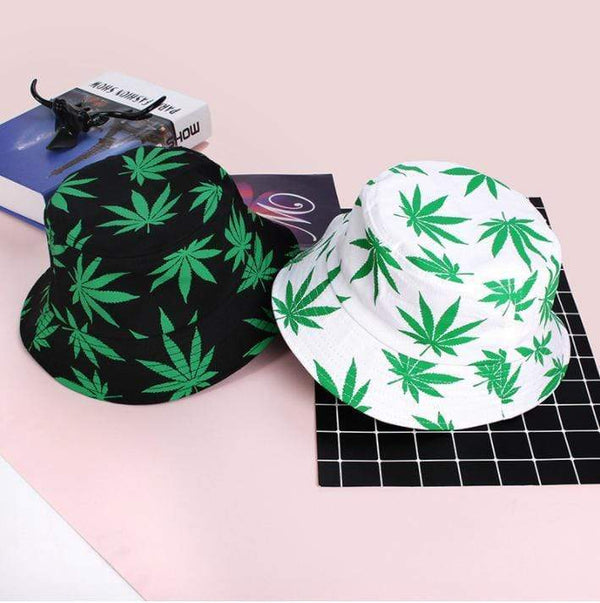 Planet Gates Leaf Panama Bucket Hat Women Men Hip Hop Cap Couple Summer Cotton Fishing Hat Sun Flat Top Fisherman Hats Caps Boonie Gift