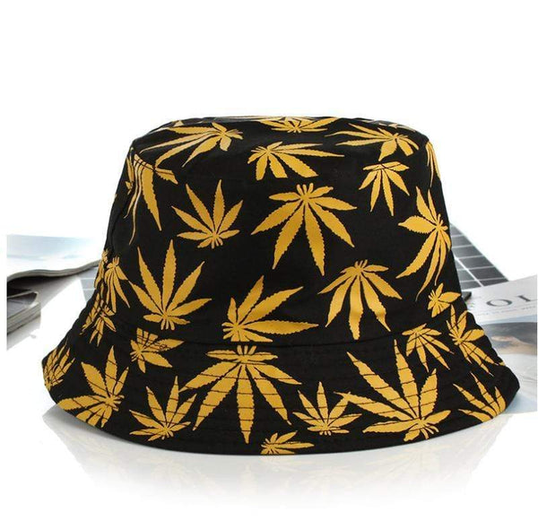 Planet Gates Leaf Panama Bucket Hat Women Men Hip Hop Cap Couple Summer Cotton Fishing Hat Sun Flat Top Fisherman Hats Caps Boonie Gift