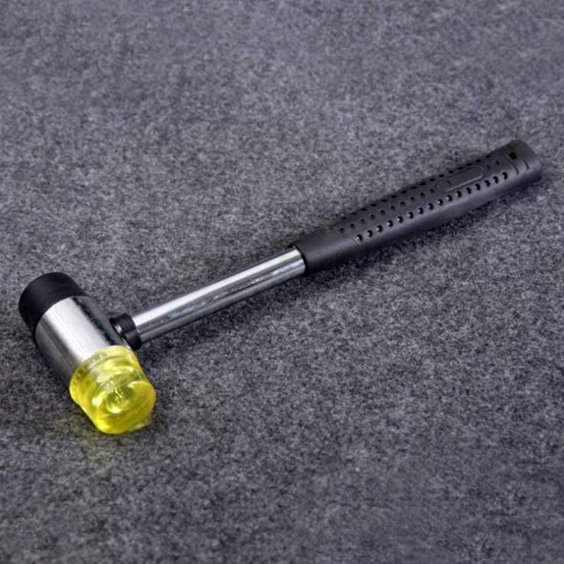 Planet Gates Leather Arts,Crafts & Sewing Leather Craft Aluminum Handle Rubber Nylon T Type Hammer (Black)