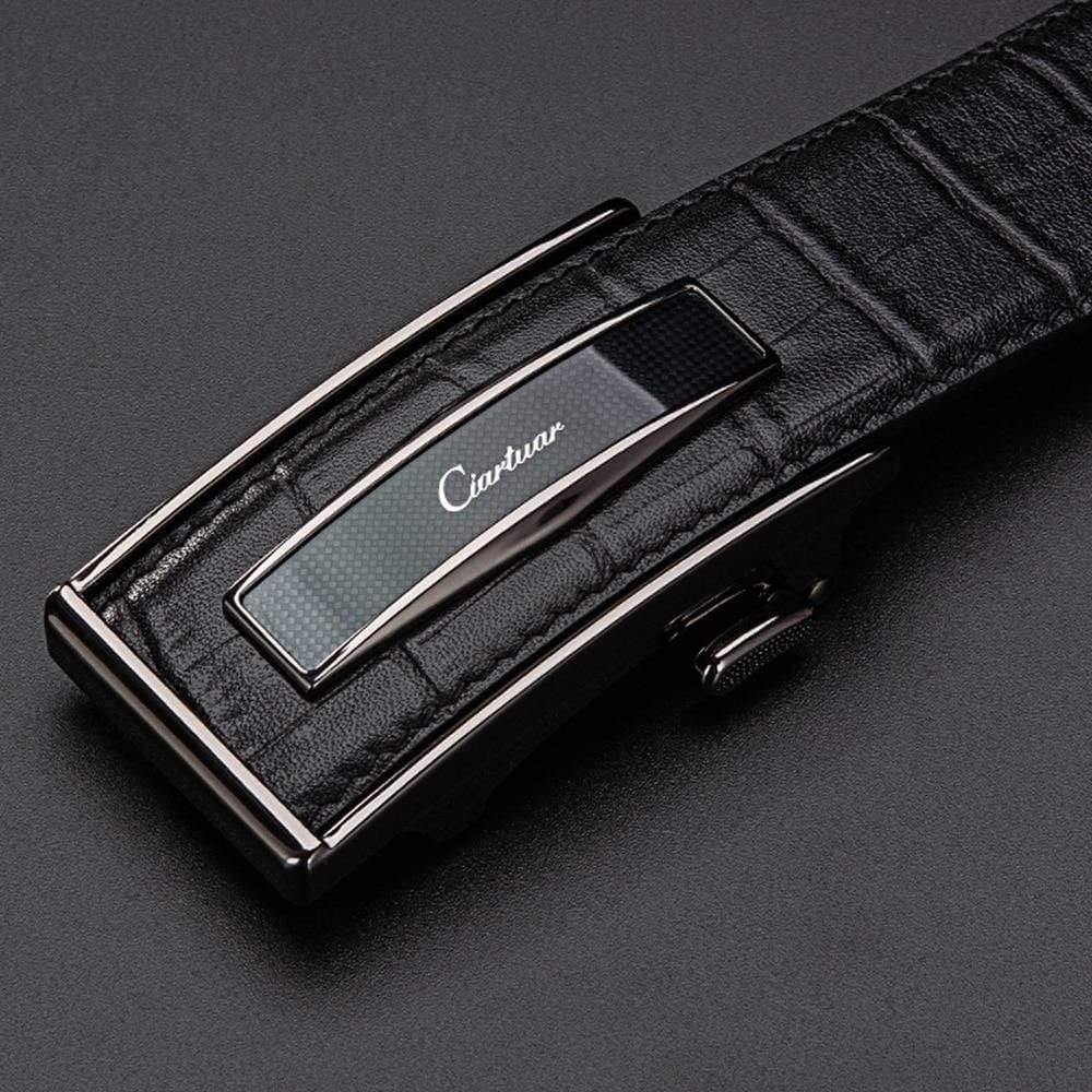 Leather Belt Automatic Buckle Belts For Men Genuine Leather Waist  Men Luxury Designer Belt High Quality Fashion Strap