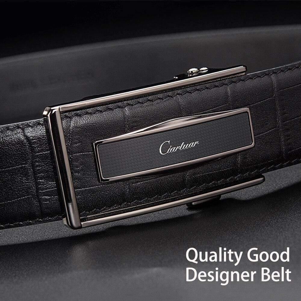 Leather Belt Automatic Buckle Belts For Men Genuine Leather Waist  Men Luxury Designer Belt High Quality Fashion Strap