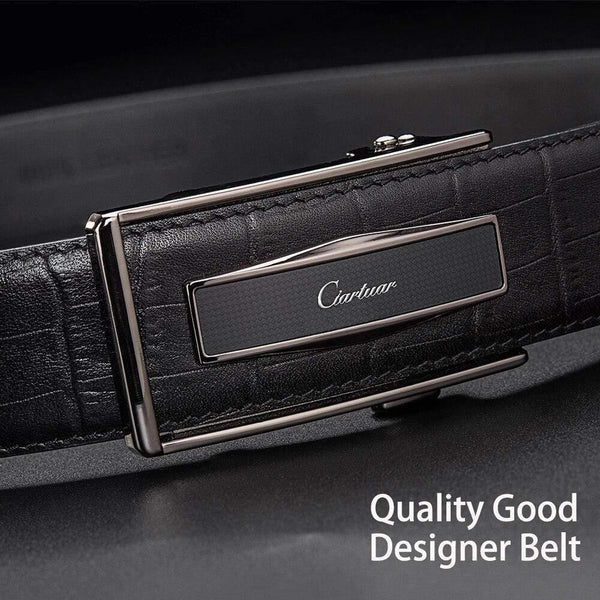 Leather Belt Automatic Buckle Belts For Men Genuine Leather Waist  Men Luxury Designer Belt High Quality Fashion Strap