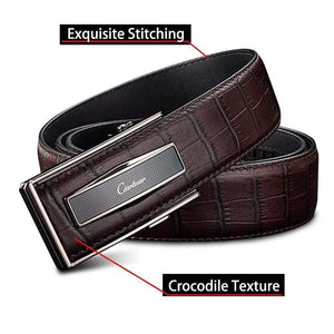 Leather Belt Automatic Buckle Belts For Men Genuine Leather Waist  Men Luxury Designer Belt High Quality Fashion Strap