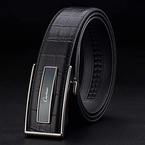 Leather Belt Automatic Buckle Belts For Men Genuine Leather Waist  Men Luxury Designer Belt High Quality Fashion Strap
