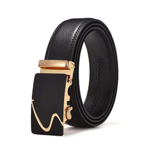 Leather Belt Business Trouser Strap Pant Ceinture  Cow Skin Automatic Buckle Cowhide Men Belts