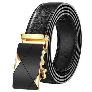 Leather Belt Business Trouser Strap Pant Ceinture  Cow Skin Automatic Buckle Cowhide Men Belts