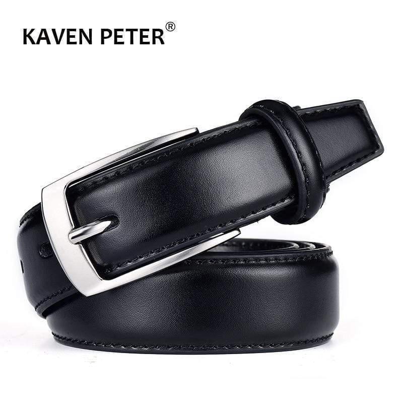 Leather Belt For Men Luxury Business Male Cowhide Leather Belts 3.0 CM Casual Pin Buckle Belt For Men Dropshipping