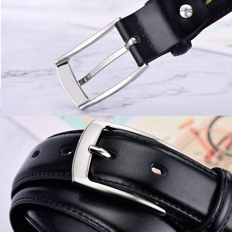 Leather Belt For Men Luxury Business Male Cowhide Leather Belts 3.0 CM Casual Pin Buckle Belt For Men Dropshipping