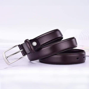 Leather Belt For Men Luxury Business Male Cowhide Leather Belts 3.0 CM Casual Pin Buckle Belt For Men Dropshipping