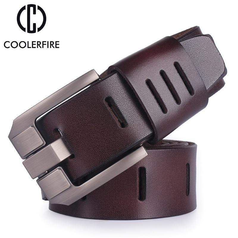 Planet Gates Leather belts for men brand male pin buckle jeans cowboy Mens Belt Luxury Designer High Quality