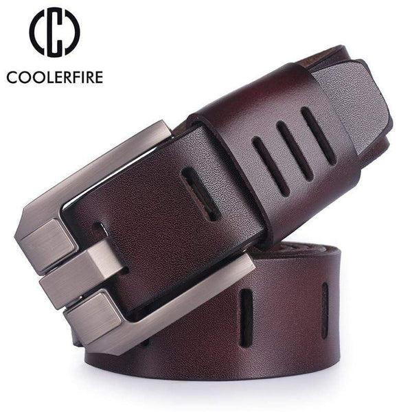 Planet Gates Leather belts for men brand male pin buckle jeans cowboy Mens Belt Luxury Designer High Quality