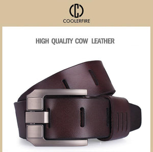 Planet Gates Leather belts for men brand male pin buckle jeans cowboy Mens Belt Luxury Designer High Quality