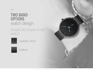 Planet Gates leather black Men's watches simple  brand men wristwatch quartz leather man watch waterproof mens clocks black brown