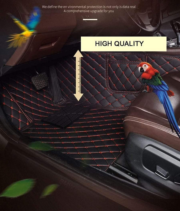 Planet Gates Leather car floor mats for Toyota Rav4 2009-2014 2015 2016 2017 2018 Custom auto foot Pads automobile carpet cover