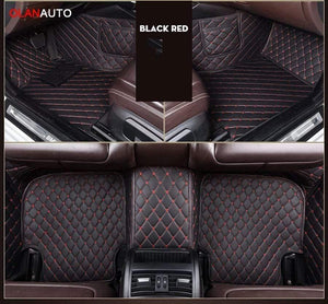 Planet Gates Leather car floor mats for Toyota Rav4 2009-2014 2015 2016 2017 2018 Custom auto foot Pads automobile carpet cover