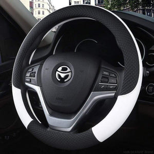 Leather Car Steering Wheel Cover Sport Anti-Slip for BMW E46 3 Series Tuning Funda Volante Auto Accessories