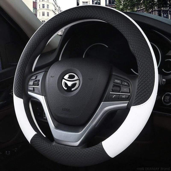 Leather Car Steering Wheel Cover Sport Anti-Slip for BMW E46 3 Series Tuning Funda Volante Auto Accessories