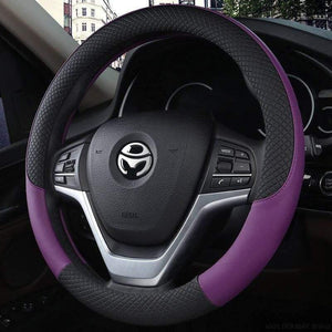 Leather Car Steering Wheel Cover Sport Anti-Slip for BMW E46 3 Series Tuning Funda Volante Auto Accessories
