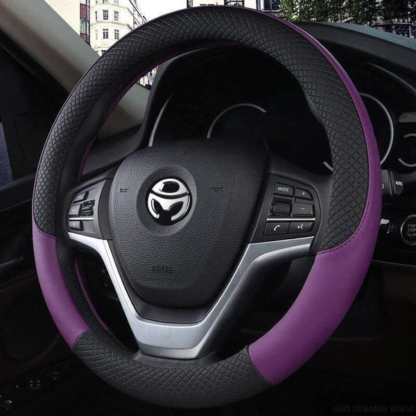 Leather Car Steering Wheel Cover Sport Anti-Slip for BMW E46 3 Series Tuning Funda Volante Auto Accessories