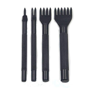 Planet Gates Leather Carft Tools Kit 18pcs Stitching Carving Working Sewing Saddle Groover Leather Craft DIY Tool
