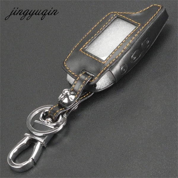Planet Gates Leather Case Keychain for TAMARACK PANDORA LCD D073 DXL 3100/3170/3300 i-mod Alarm System Remote Control Cover