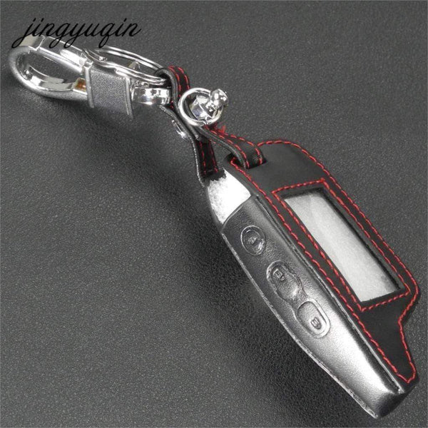 Planet Gates Leather Case Keychain for TAMARACK PANDORA LCD D073 DXL 3100/3170/3300 i-mod Alarm System Remote Control Cover