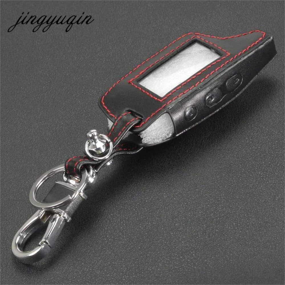 Planet Gates Leather Case Keychain for TAMARACK PANDORA LCD D073 DXL 3100/3170/3300 i-mod Alarm System Remote Control Cover