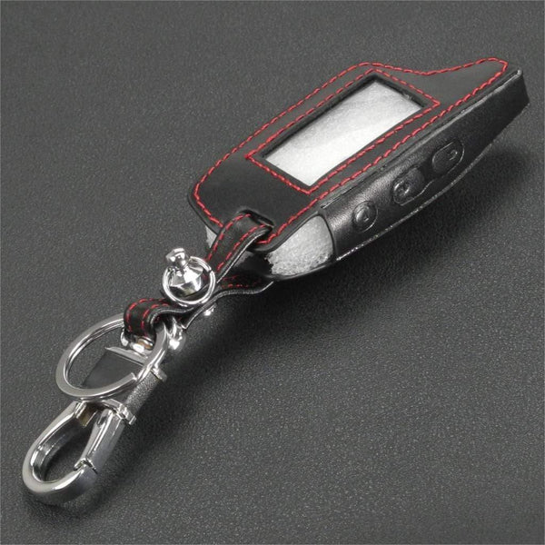 Planet Gates Leather Case Keychain for TAMARACK PANDORA LCD D073 DXL 3100/3170/3300 i-mod Alarm System Remote Control Cover
